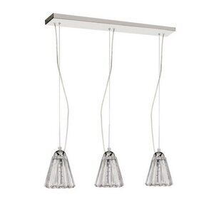 Dainolite 3-Light Horizontal Crystal Pendant Polished Chrome Sells for $463